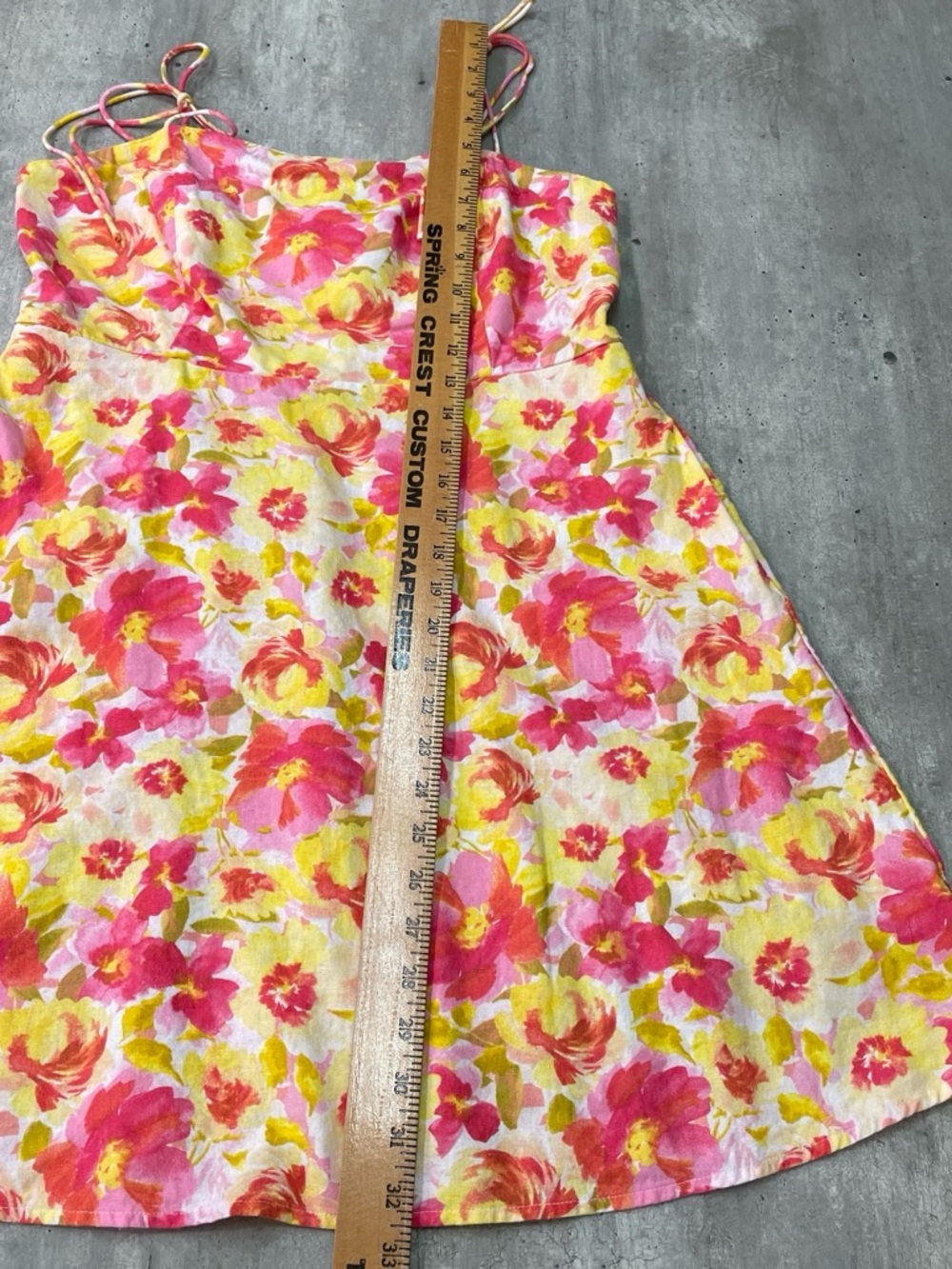 Floral Sundress Large in Pink & Yellow